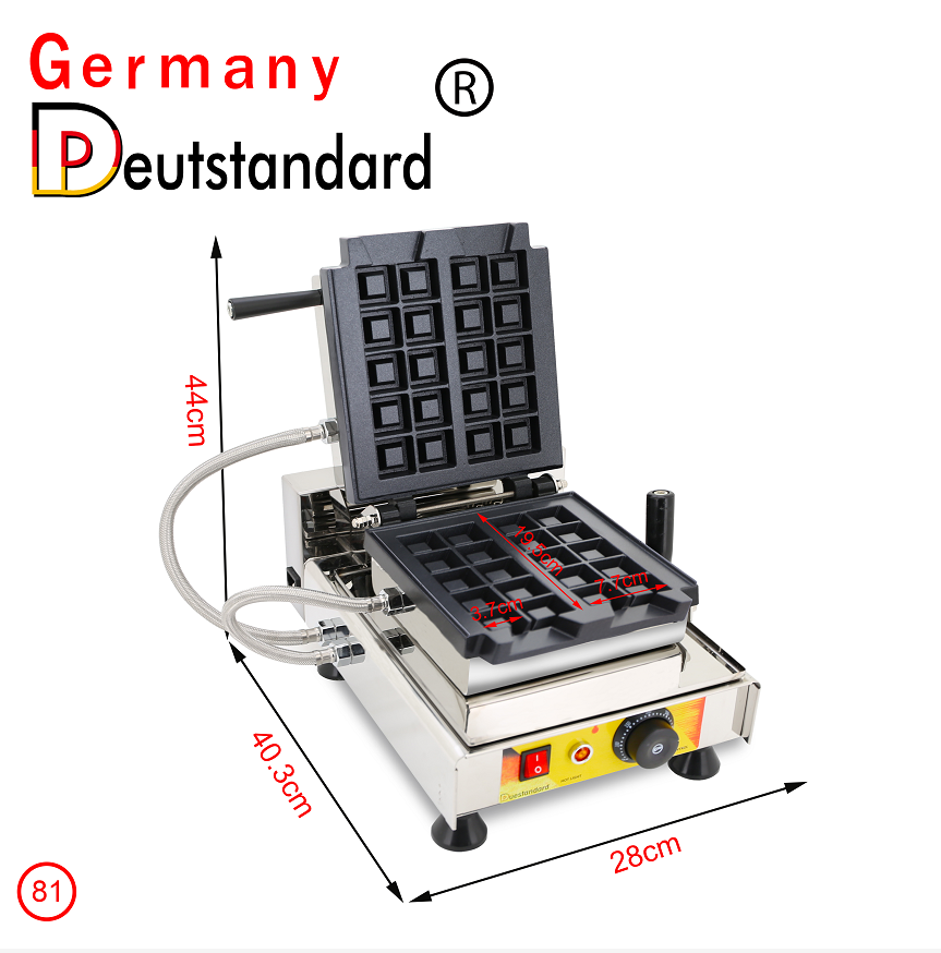 Mesin camilan mini pembuat wafel Belgia