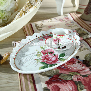 3 Pieces Elegant Ceramic Coffee Set of Spring in Paris