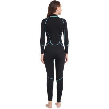 Seaskin Women 2mm Front Zip Fullsuit Wetsuit ชุดดำน้ำ