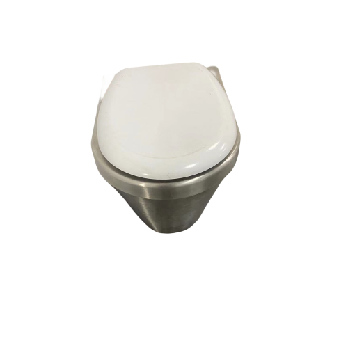 Vakuumtoilette aus Edelstahl