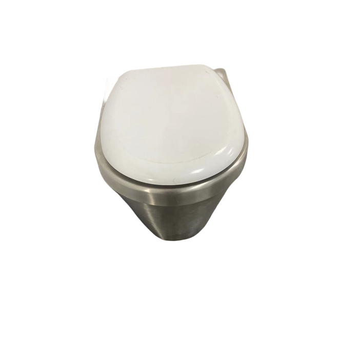 Vakuumtoilette aus Edelstahl