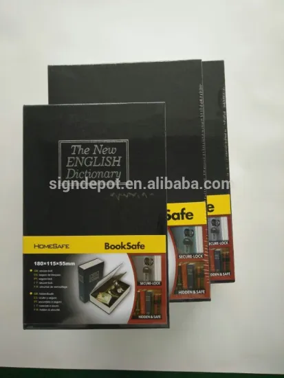 1:1 Book/ Dictionary Metal Safe Security Box Money Cash Key Case