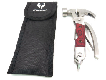 nice stainless multitool with claw hammer