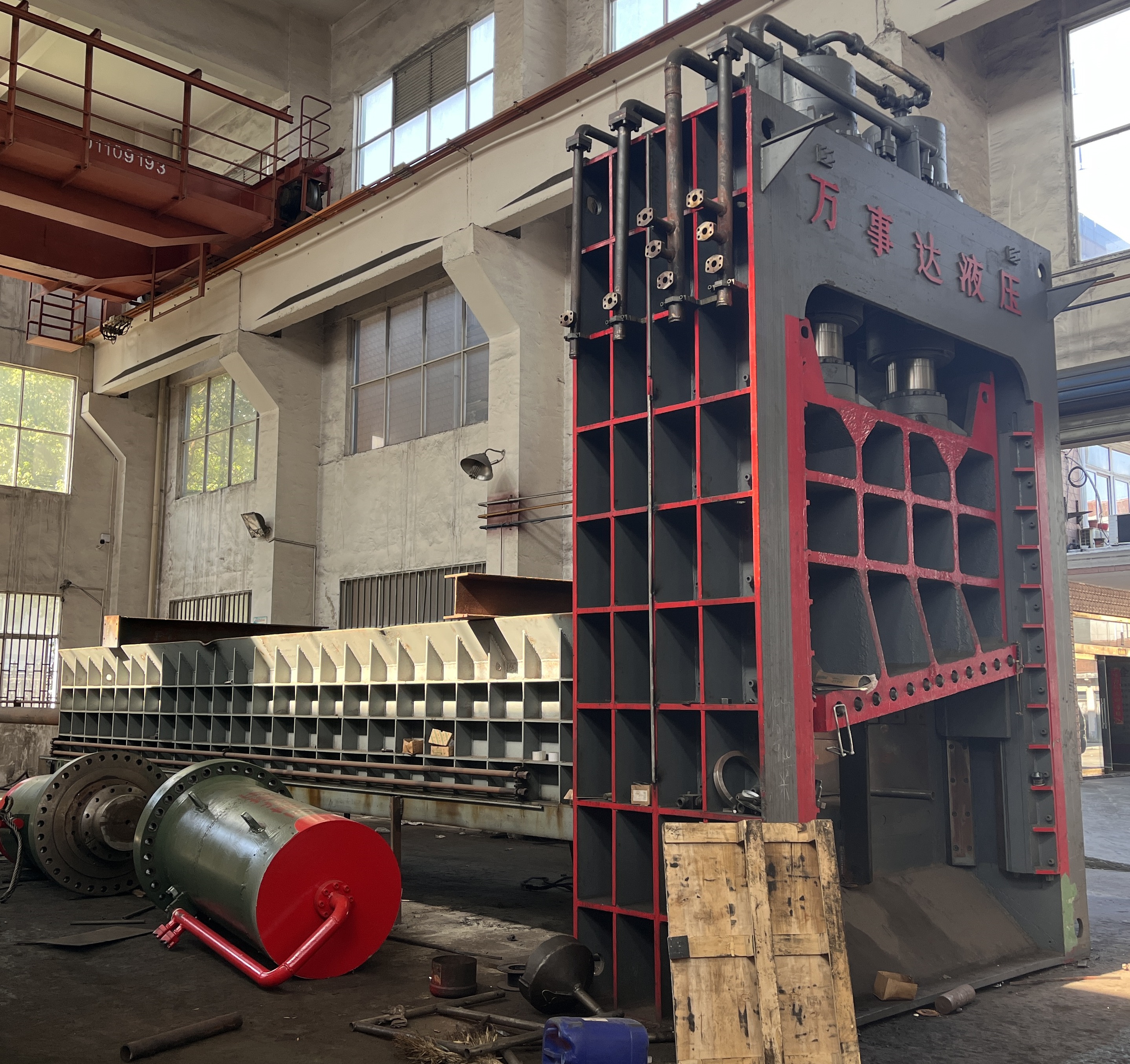 Máquina de corte hidráulico de pórtico de acero pesado