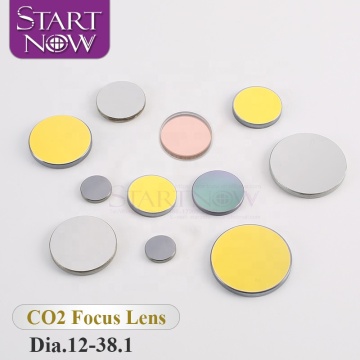 CO2 Laser Cutting Machine Spare Parts - D12 18 19.05 20mm 25.4 F38.1 50.8 63.5 76.2 101.6 1.5"-4" CVD PVD ZnSe Focus Lens