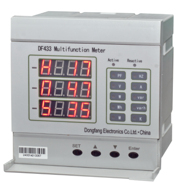 Multifunction meter relay output reverse current power bi-directional energy meter