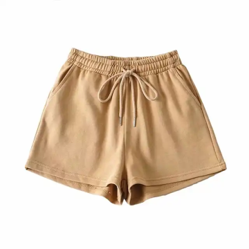 Custom Plain 100% Cotton Perancis Terry Jogging Women Sweat Shorts