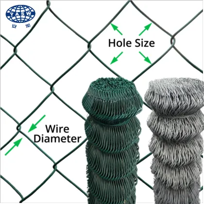 Black chain link fence Diamond wire Fence