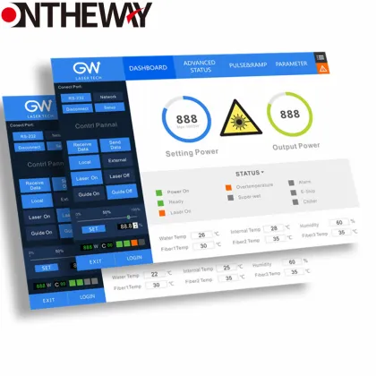 High Power Fiber Laser Cutting Machine - GW Laser Source Fiber - Fast Response - 1000W to 3000W