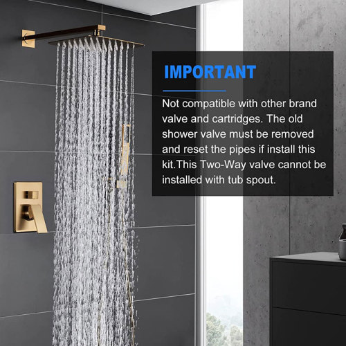 Wall Mount Faucet Shower Mixer Valve Standar Amerika