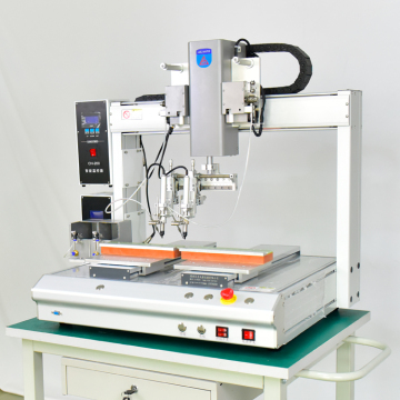 High Efficiency Low Price 4-Axis Double Head Automatic Soldering Machine