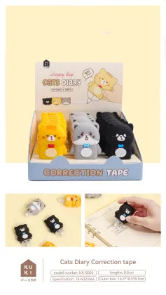 Kawaii Cute Cat Design Correction Tape