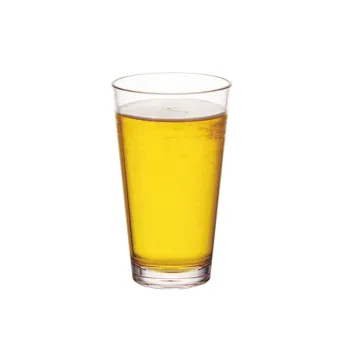V Shape 500ml Unbreakable Plastic Beer Cup - BPA Free Pub Bar Glass
