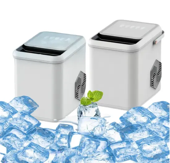 Portable Countertop 9pcs Bullet Cylindrical Ice Maker Machine - New Design 1.4L