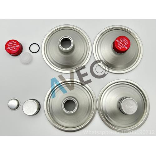  84mm brake fluid tin can screw caps Supplier