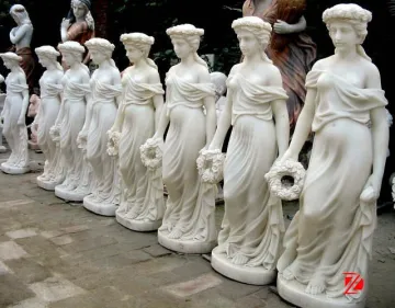 Antique marble statues lady