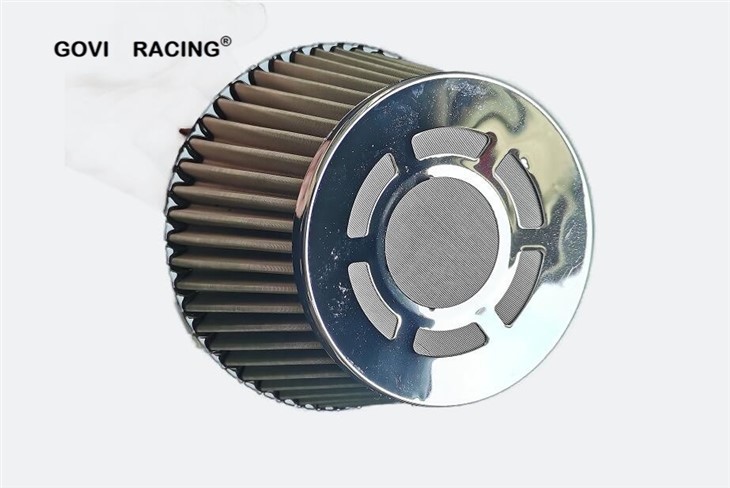 6inch Neck PU Bottom Car Air Filter With Stainless Steel4