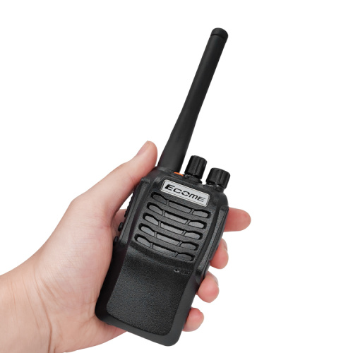 ECOME ET-518 Rugged recargable pequeña radio de dos vías 5 km de largo alcance inalámbrico walkie talkie