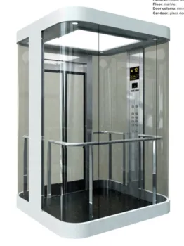 Square Sightseeing Elevator with Baked Enamel Steel Cover (KJX-106G)