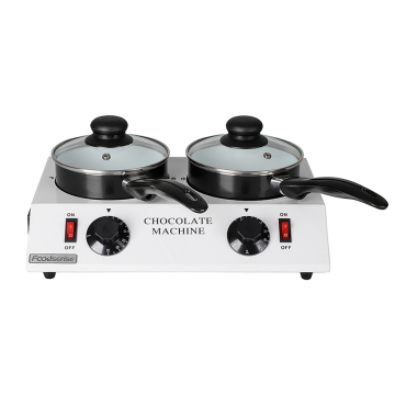 Electric Chocolate Melter - Hot Chocolate Melting and Tempering Machine with Double Pots Capacity