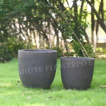 Diskaun Custom Mini Gray Clay Flower Pots