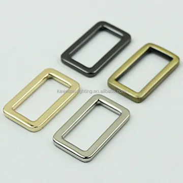 Customizable Metal Square Buckles in Various Finishes for Handbags, Garments, and Clothing