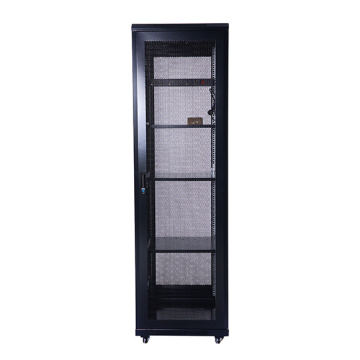 Grey Network Cabinet Mesh Door