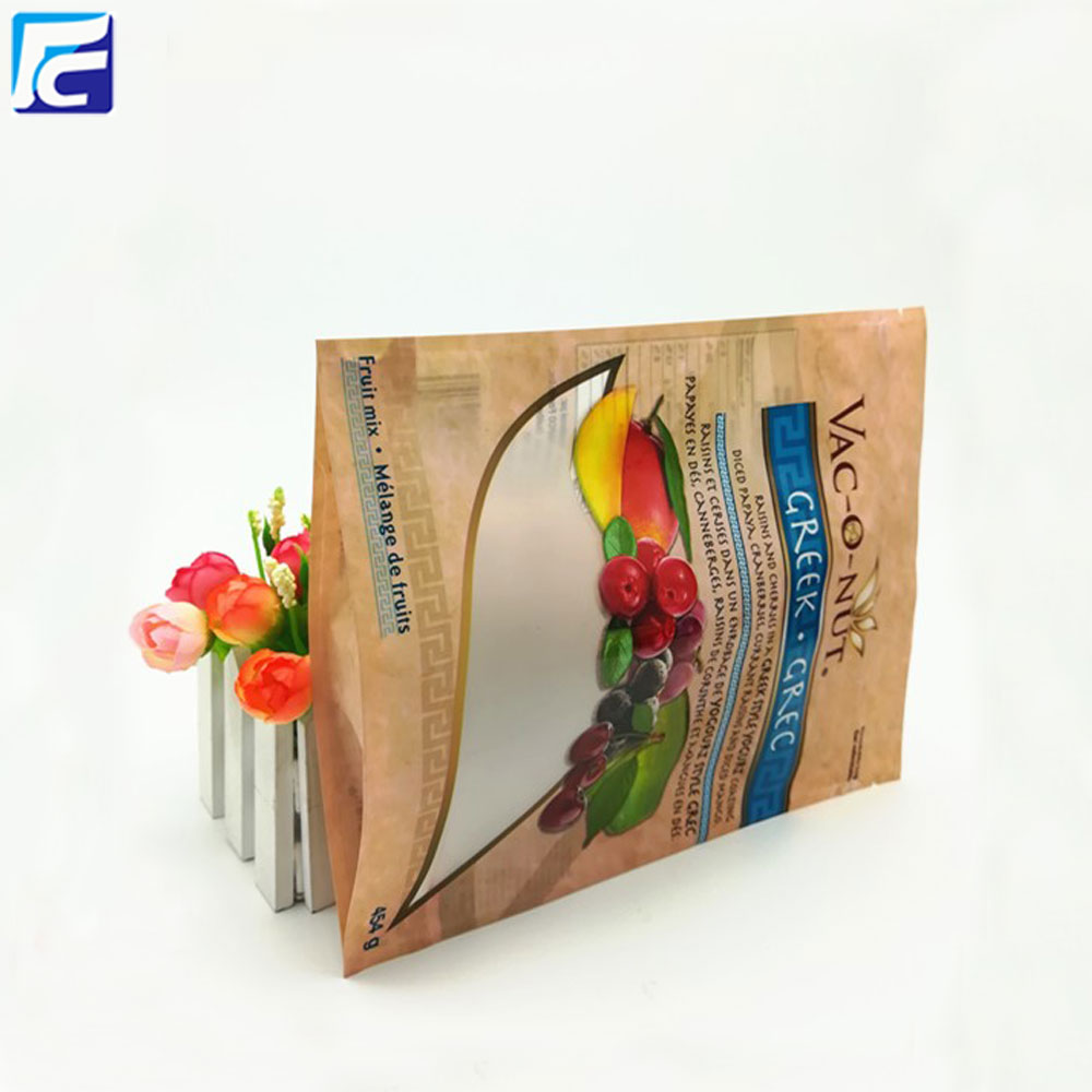 Food grade dry Fruit packaging Bags with window