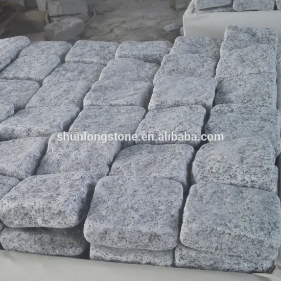 White Granite tumbled cube stone,paving stone,garden stone