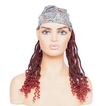 Wholesale Dreadlock  Braid Headband Wigs for Black Women Long Twist Braided Synthetic Wig