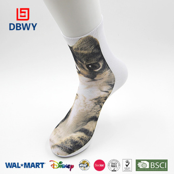 Animal photo print sublimated cute socks in China