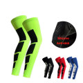 Protector Sport Basketball Leg Sleeve Silicone Anti Skid Long Brace Knee Running Support