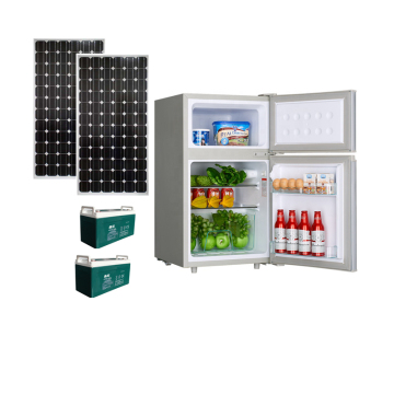 Best Price on 98L Mini Portable Double Door Solar-Powered Refrigerators for RVs