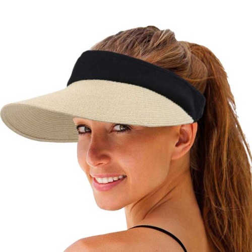 Ladies Sun Hats Foldable Summer Topless Sunhats Supplier