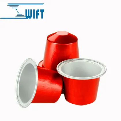 Foil Lid Empty Aluminum Nespresso Coffee Capsule