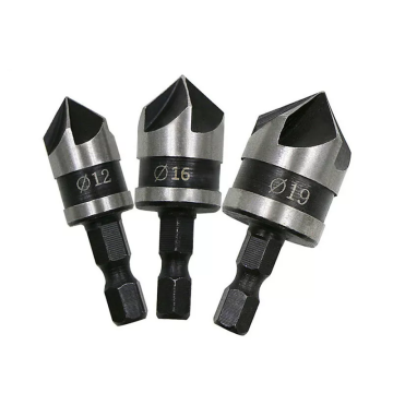 3pcs Chamfer Countersink Deburring Drill Bit Set: Η ολοκληρωμένη λύση σας για εργασίες κοπής διασταύρωσης