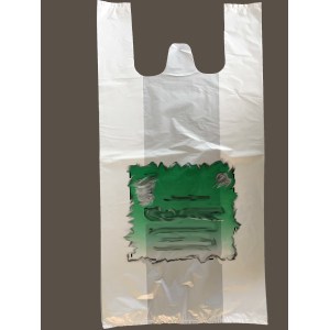 Professional Manufacturing black plastic fine face plastic t-shirt bag