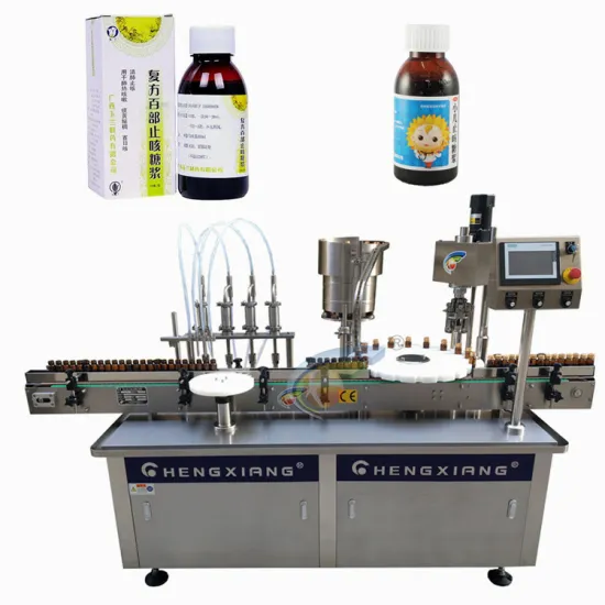 Automatic Cough Syrup Filling and Capping Machine for Liquid Production Line