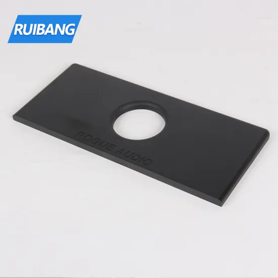 Customized sandblasting anodized aluminum plate aluminum decorative panels for amplifier
