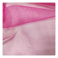 Glitter Applique Lace Mesh Fabric White Tulle Fabric Untuk Widding Dress Mesh Fabric Custom Print