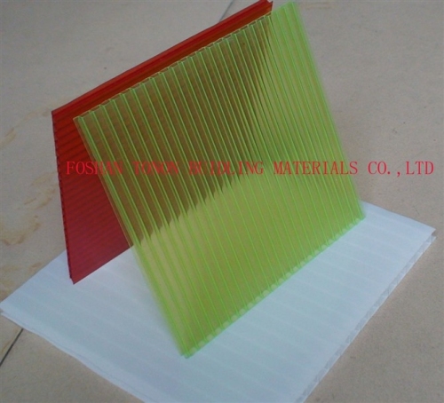 4mm-14mm Lexan Material Hollow PC Sheet for Greenhouse Decoration