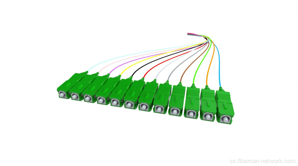 12 färgfiberoptisk pigtail