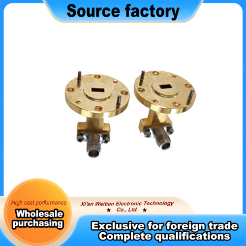 WR15 Orthogonal Waveguide Coaxial Adapter