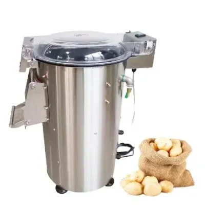 Potato Roller Peeling Cleaning Machine Peeler Industrial Vegetable Processing Machine