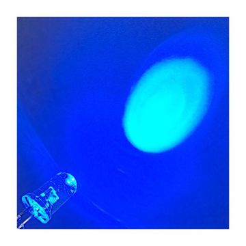 4mm Yuvarlak Mavi LED su ile berrak veya sütlü difüze lens - LED üreticisi