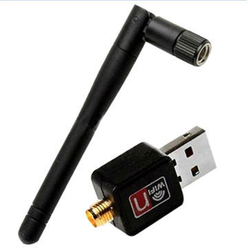 High-power Mini Wi-Fi USB Adapter/Wi-Fi Dongle/WLAN Card, 150Mbps with 2dbi Antenna