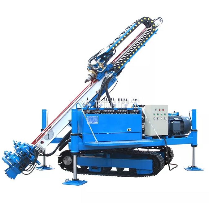 Multifunctional slope anchor hydraulic drilling rig