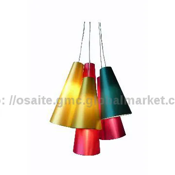 Modern design colourful shades pendant lamp
