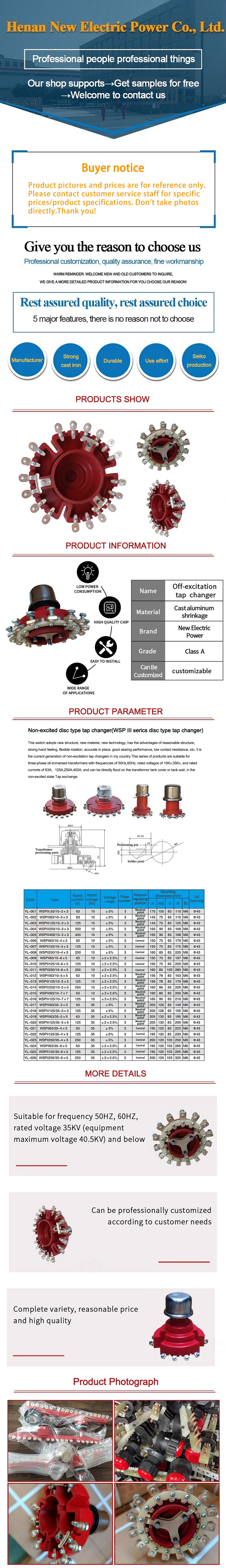 Off Circuit Tap Changer