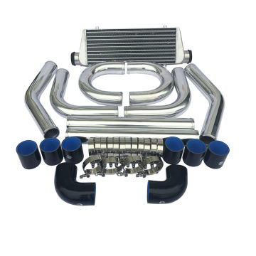 AUSO Performance Fin Fin Fin Fin Intercooler Auto Universal 600x300x76 550x140x65 tubo di tubo di alluminio
